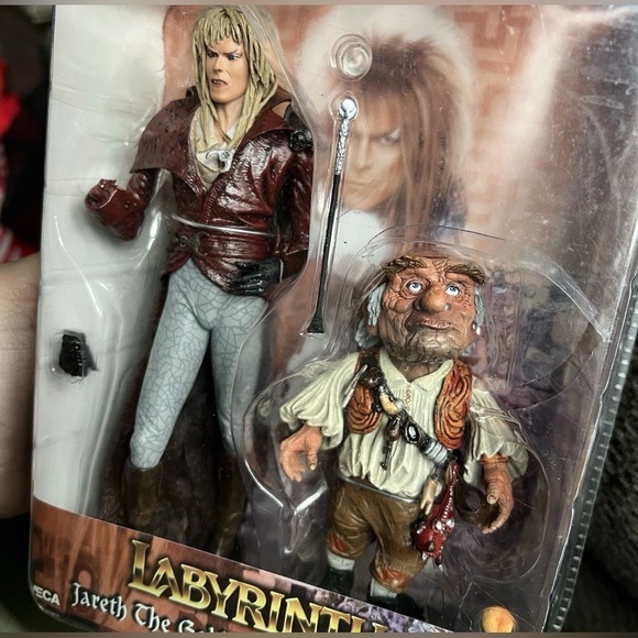 Neca Labyrinth Jareth the Goblin King and Hoggle Action Figure Cult Classics - Picture 9 of 9